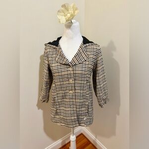 Volcom Plaid Shmad Black and Tan Jacket